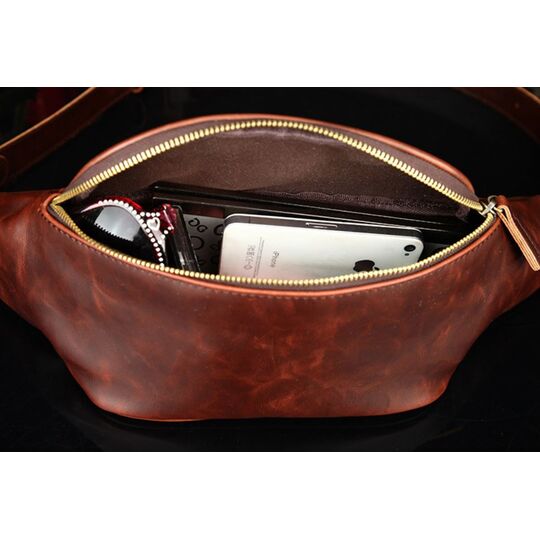 Сумка поясная, бананка, черная П2773 Сумка поясная, бананка, черная П2773