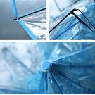 Зонтик прозрачный, зеленый П2776