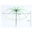 Зонтик прозрачный, зеленый П2776