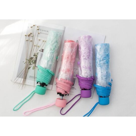 Зонтик прозрачный, розовый П2777 Зонтик прозрачный, розовый П2777