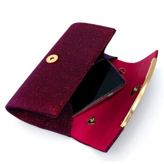 Жіноча сумочка клатч, червона П2778