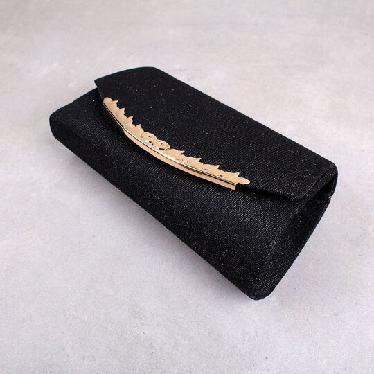 Женская сумочка клатч, черная П2780