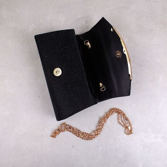 Женская сумочка клатч, черная П2780