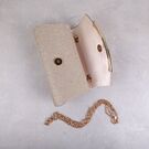 Женская сумочка клатч, золотистая П2781