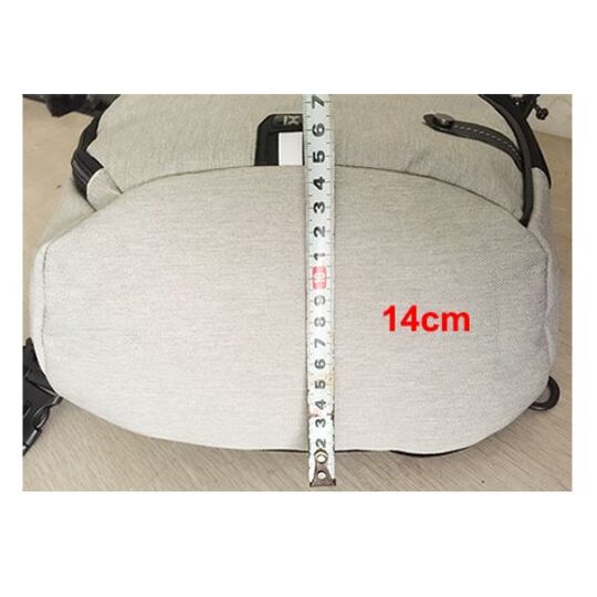 Мужская сумка слинг, серая П2782