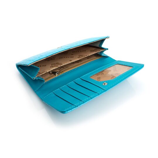 Женский кошелек, голубой П0179