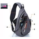 Мужская сумка слинг, серая П2783