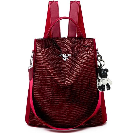 Женский рюкзак TuLaduo, красный П2821