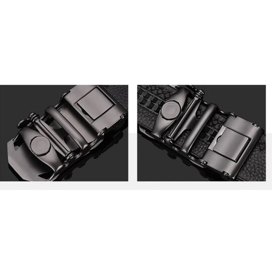 Мужской ремень BISON DENIM, черный П2828