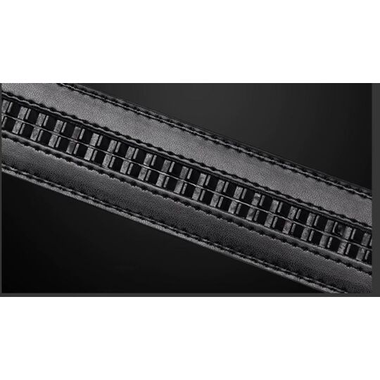 Мужской ремень BISON DENIM, черный П2828