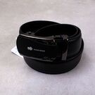 Чоловічий ремінь BISON DENIM, чорний П2829