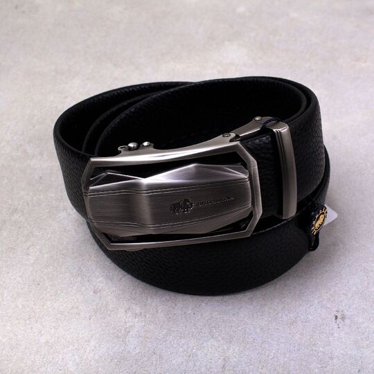 Мужской ремень BISON DENIM, черный П2830