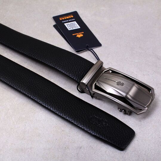 Мужской ремень BISON DENIM, черный П2830