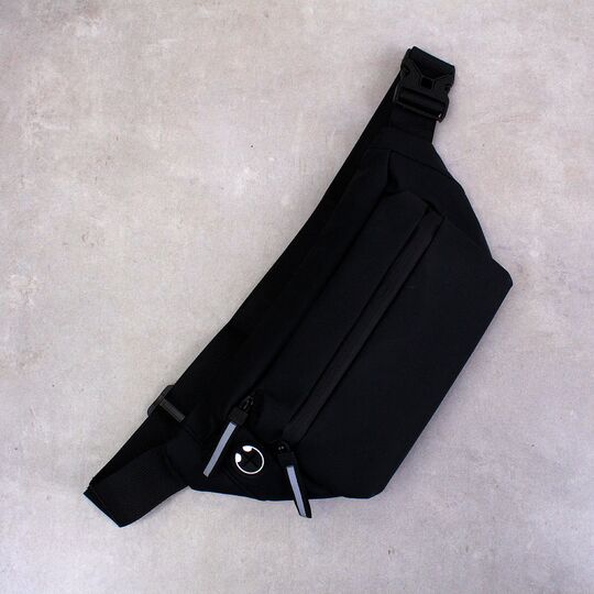 Сумка на пояс, бананка "HOVER", черная П2838 Сумка на пояс, бананка "HOVER", черная П2838