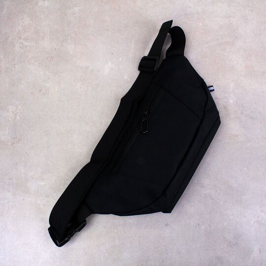 Сумка на пояс, бананка "HOVER", черная П2838 Сумка на пояс, бананка "HOVER", черная П2838