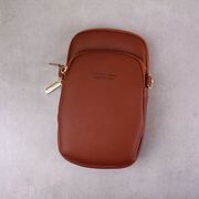 Женская сумочка, клатч "WEICHEN", коричневая П2842