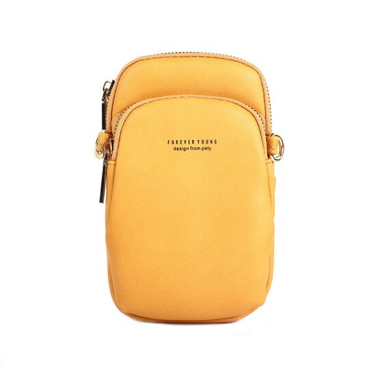Женская сумочка, клатч "WEICHEN", желтая П2843