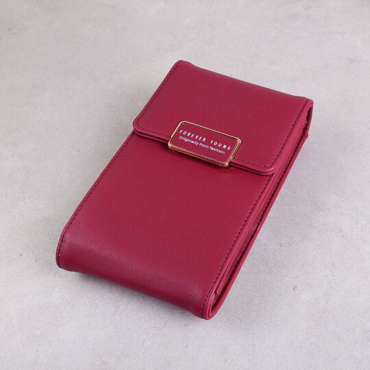 Женская сумочка, клатч "WEICHEN", красная П2848