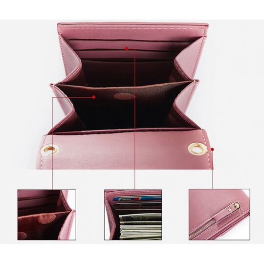 Женская сумочка, клатч "WEICHEN", розовая П2849