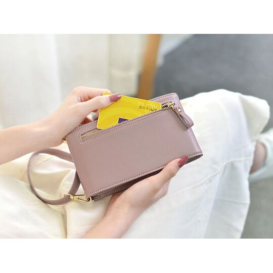 Женская сумочка, клатч "WEICHEN", розовая П2849