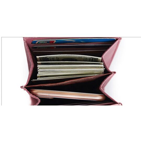 Женская сумочка, клатч "WEICHEN", розовая П2849