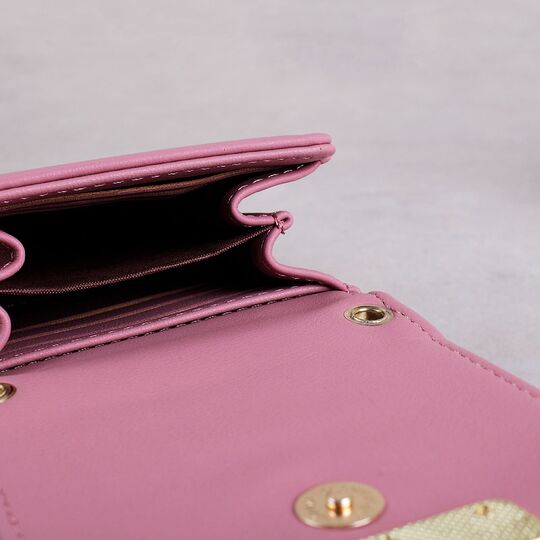 Женская сумочка, клатч "WEICHEN", розовая П2850 Женская сумочка, клатч "WEICHEN", розовая П2850