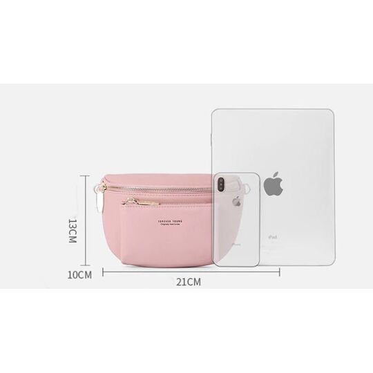 Поясна сумка, бананка WEICHEN, чорна П2858