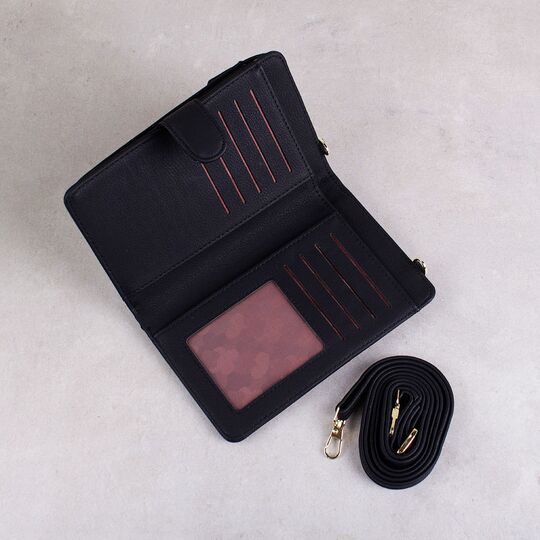 Женская сумочка, клатч "WEICHEN", черная П2864