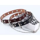 Ремень женский, розовый П2878 без цепочки