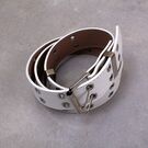 Ремень женский, белый П2880 без цепочки