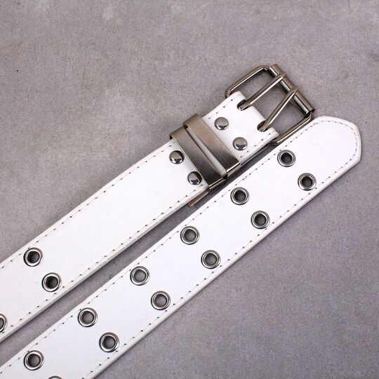 Ремень женский, белый П2880 без цепочки