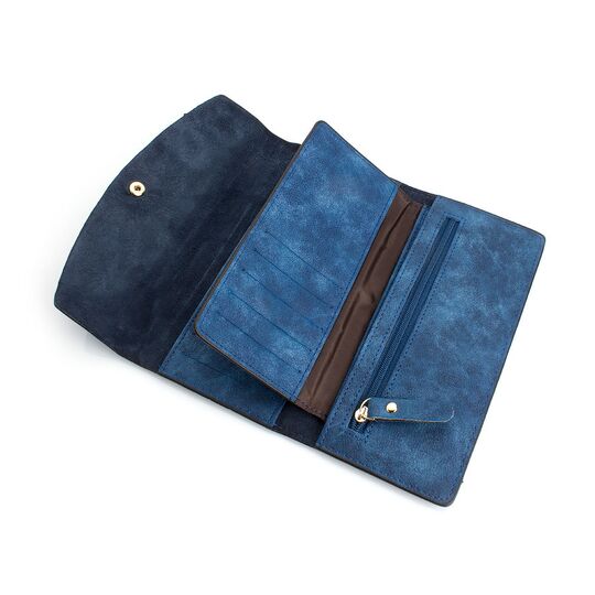 Женский кошелек, синий П0189 Женский кошелек, синий П0189