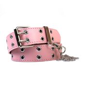 Ремінь жіночий, рожевий П2881 з ланцюжком Ремінь жіночий, рожевий П2881 з ланцюжком