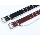 Ремень женский, голубой П2882 без цепочки