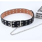 Ремень женский, голубой П2882 без цепочки