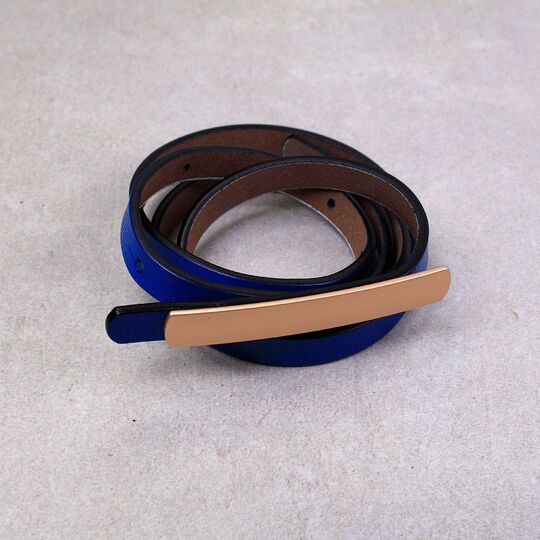 Жіночий ремінь COWATHER, синій П2893