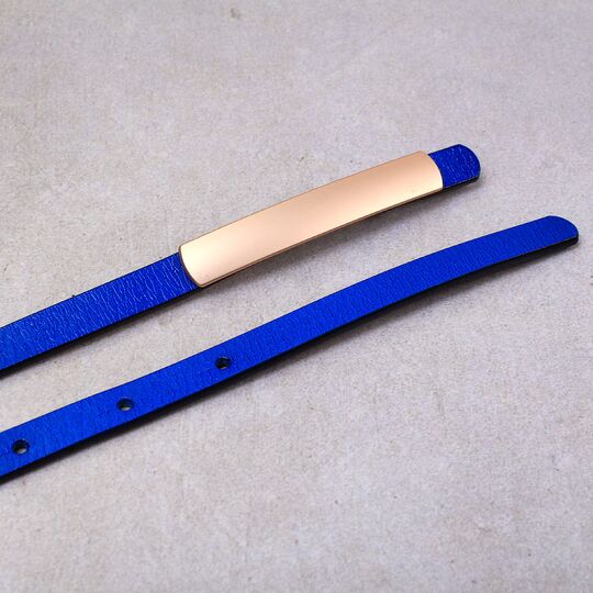 Жіночий ремінь COWATHER, синій П2893