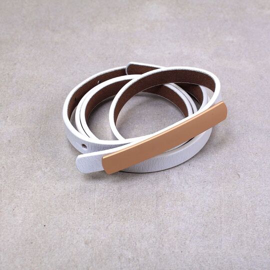 Жіночий ремінь COWATHER, білий П2895