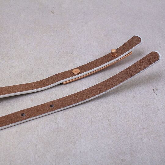 Жіночий ремінь COWATHER, білий П2895