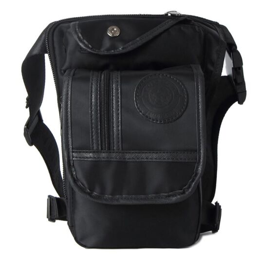 Сумка на бедро мужская, черная П2910