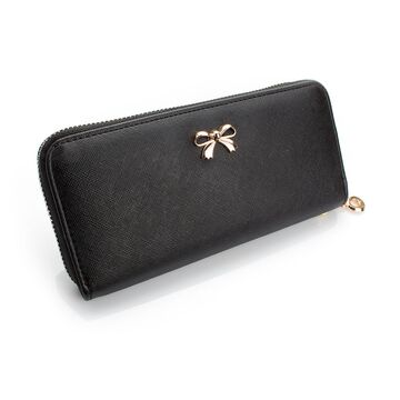 Жіночий гаманець, чорний П0192