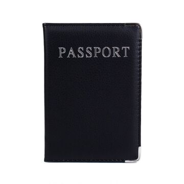 Обкладинка для паспорта, чорна П2919