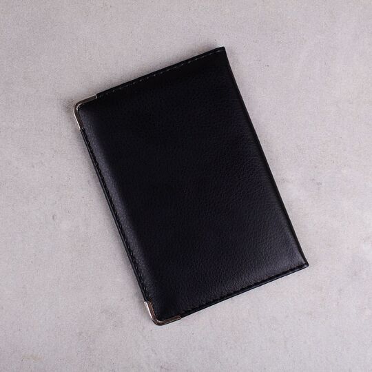 Обложка для паспорта, черная П2919