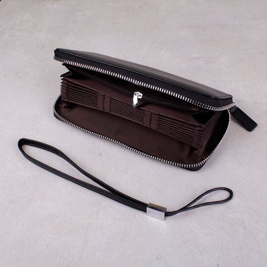 Мужская барсетка "BISON DENIM", черная П2928