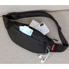 Сумка поясная, бананка TINYAT, серая П2932