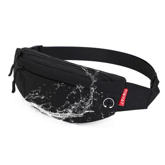 Сумка поясная, бананка TINYAT, серая П2932