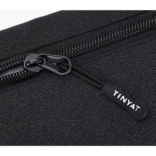 Сумка поясная, бананка TINYAT, черная П2935