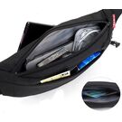 Сумка поясная, бананка TINYAT, черная П2935