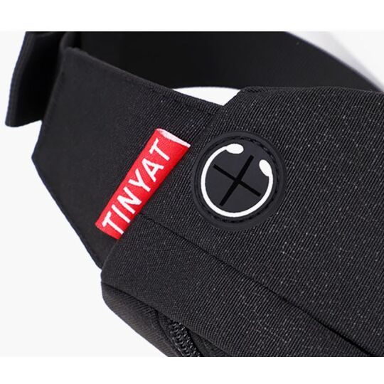 Сумка поясная, бананка TINYAT, черная П2935