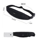 Сумка на пояс, бананка "TINYAT", черная П2942